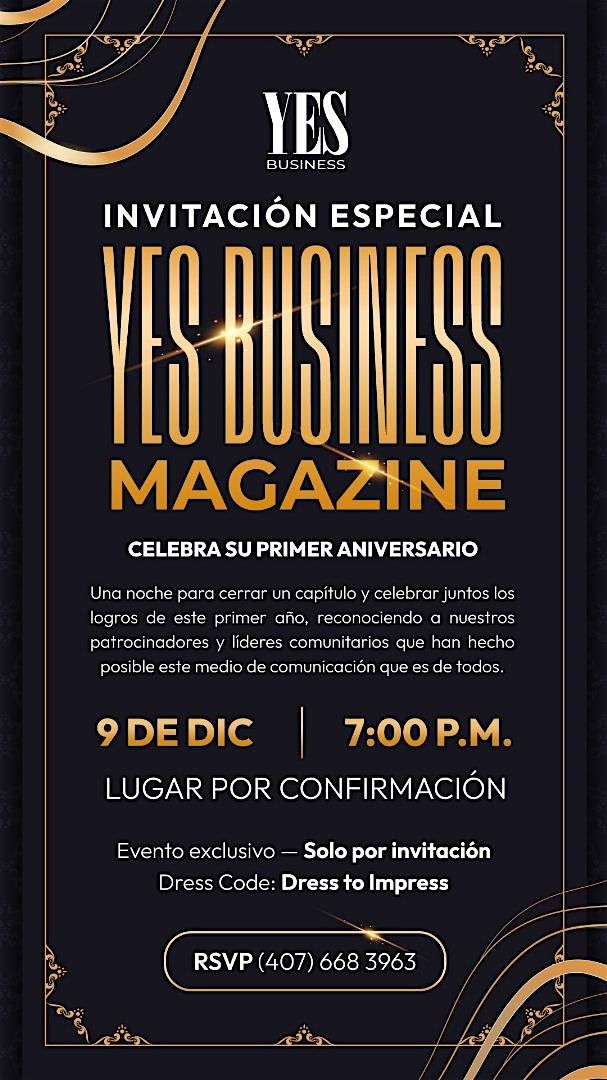 YES BUSINESS MAGAZINE ANNIVERSARY