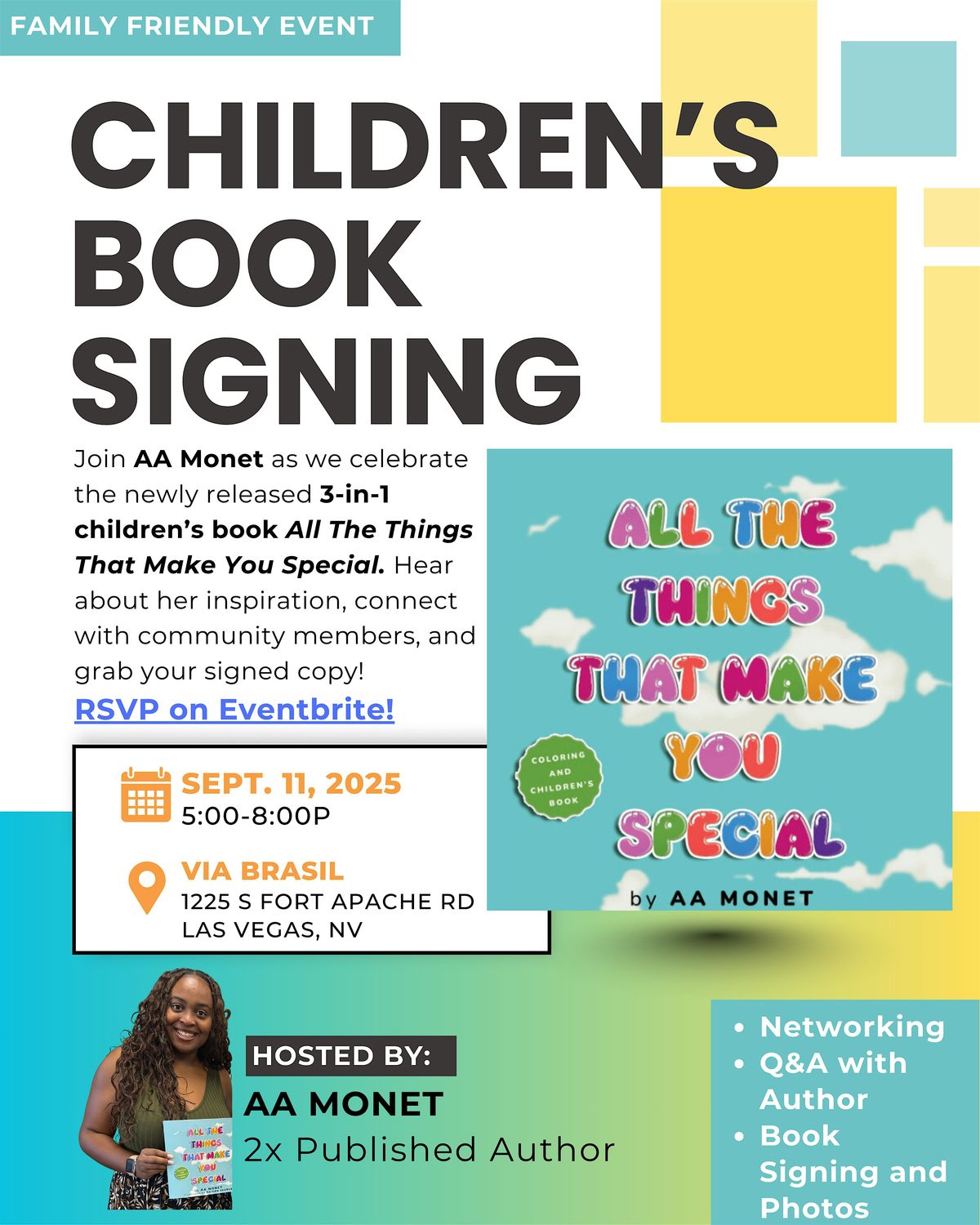 AA Monet Children's Book Signing \u270f\ufe0f\ufe0f