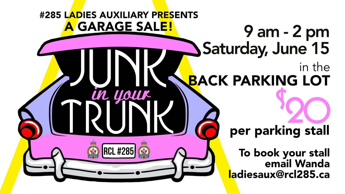 Ladies Auxiliary Junk in Your Trunk Garage Sale
