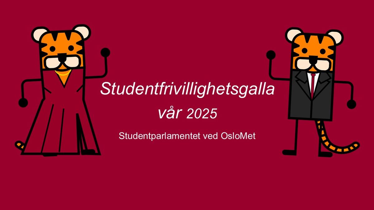 Studentparlamentets Studentfrivillighetsgalla ! Save the date 