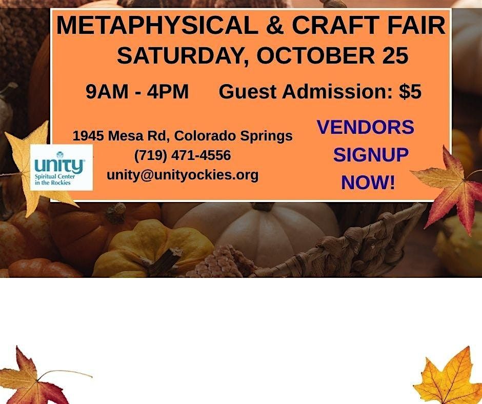 Unity Metaphysical & Craft Fair