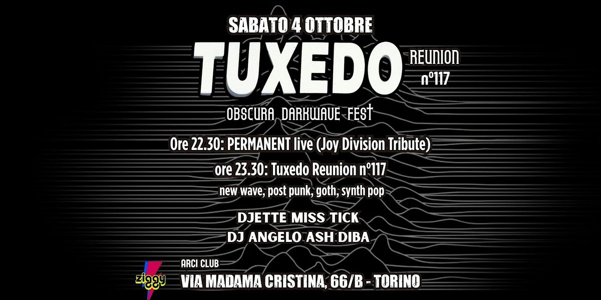 Tuxedo Reunion n\u00b0117 darkwave fest con PERMANENT live(Joy Division tribute)
