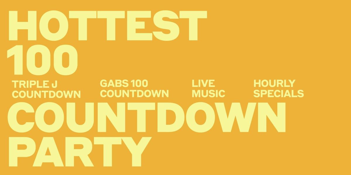 HOTTEST 100 COUNTDOWN PARTY