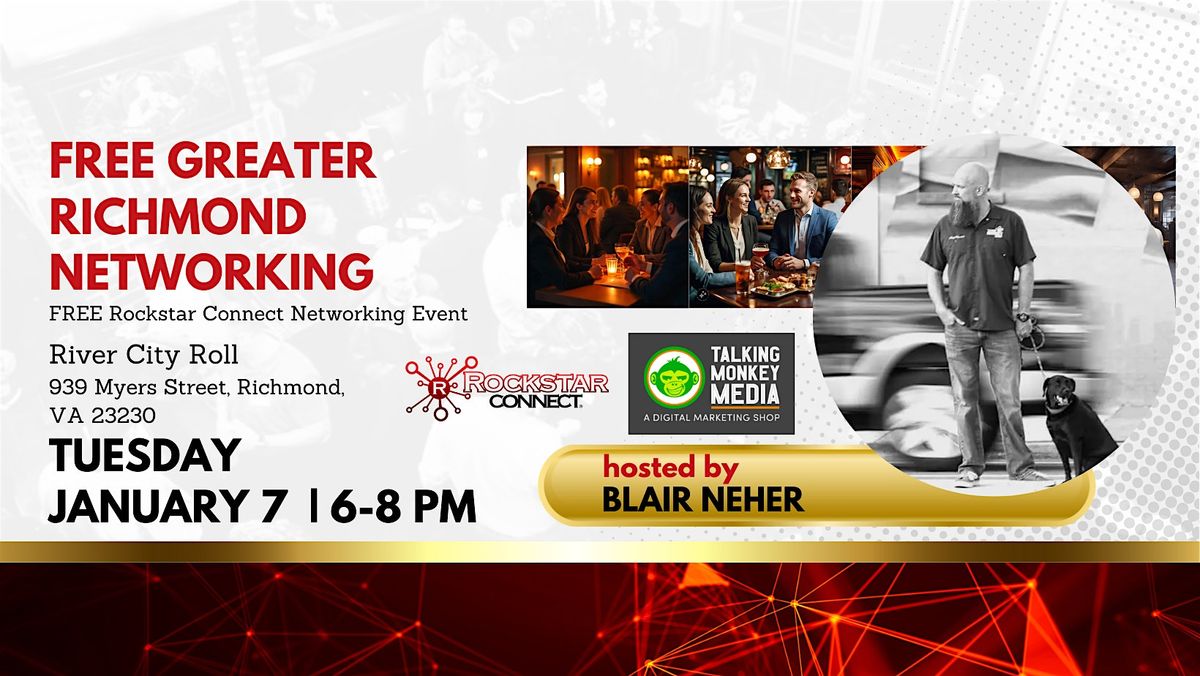 Free  Greater Richmond Rockstar Connect Networking Event (January, VA)