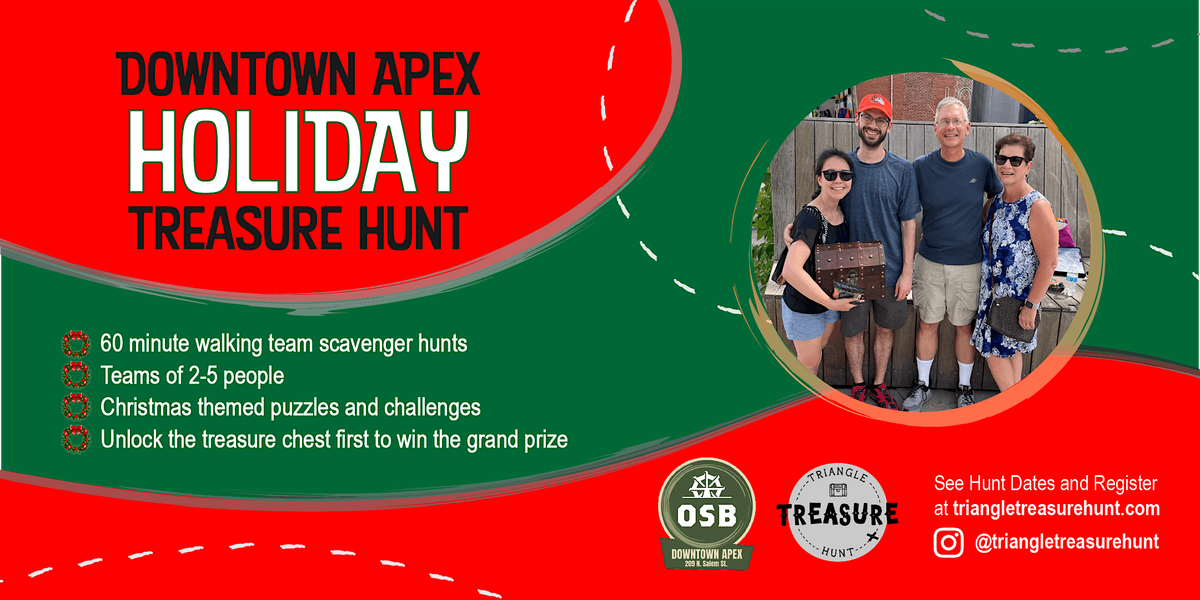 Downtown Apex Holiday Treasure Hunt - Walking Team Scavenger Hunt!