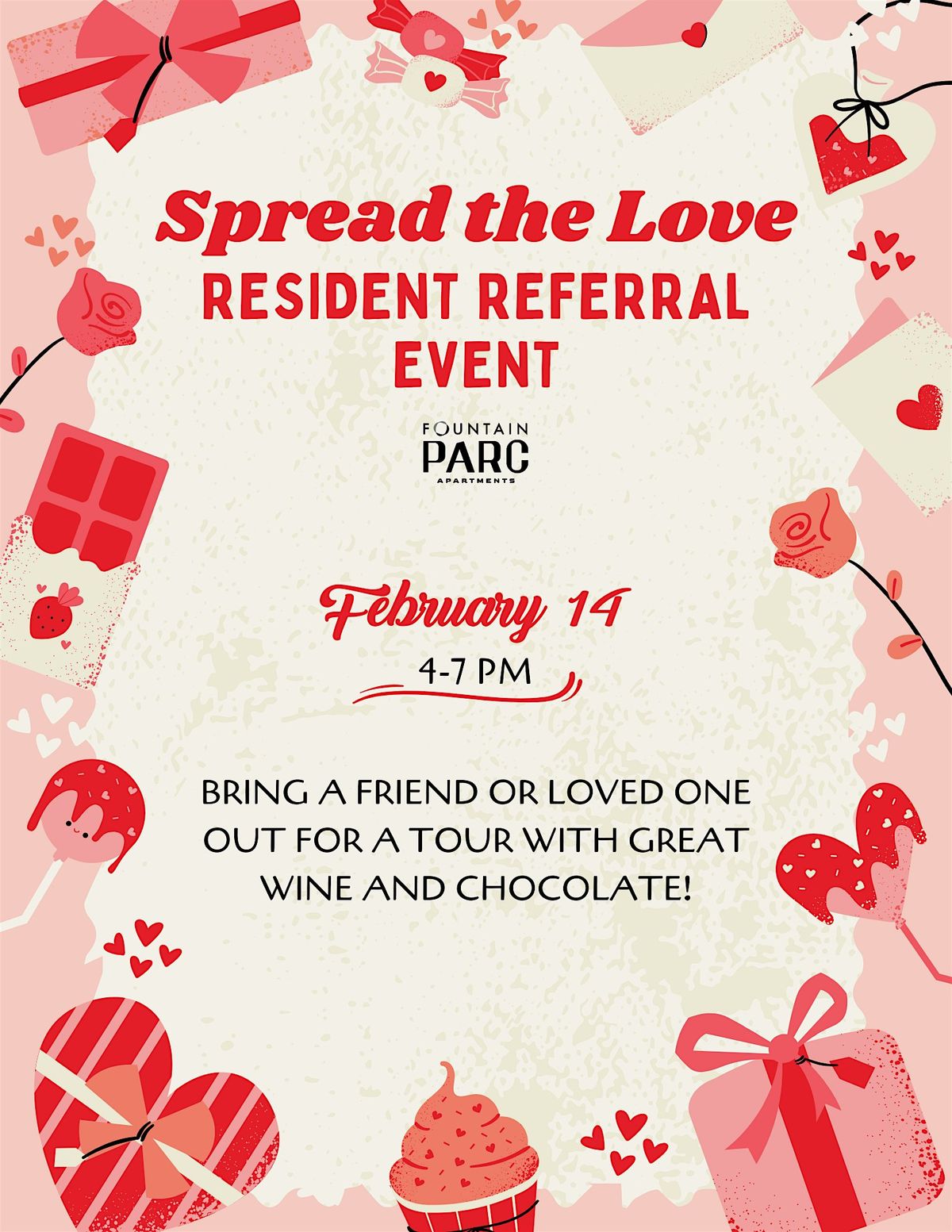 Fountain Parc Spread the Love Resident Referral Event