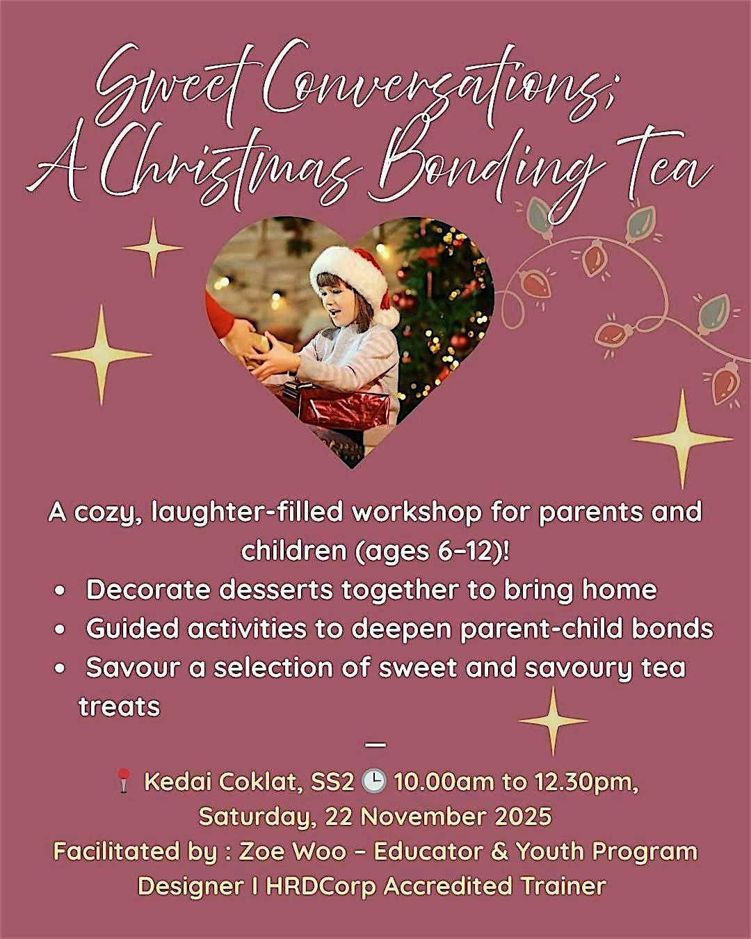 Sweet Conversations :  A Parent-Child Christmas Bonding Tea