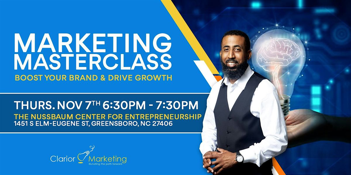 Marketing Masterclass: Boost Your Brand & Drive Growth