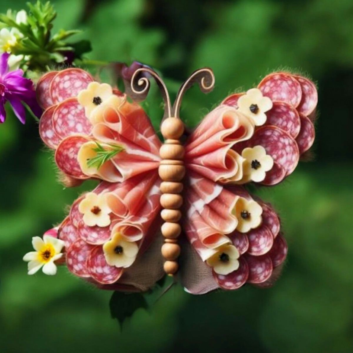 Charcuterie Class butterfly design and Beer pairing