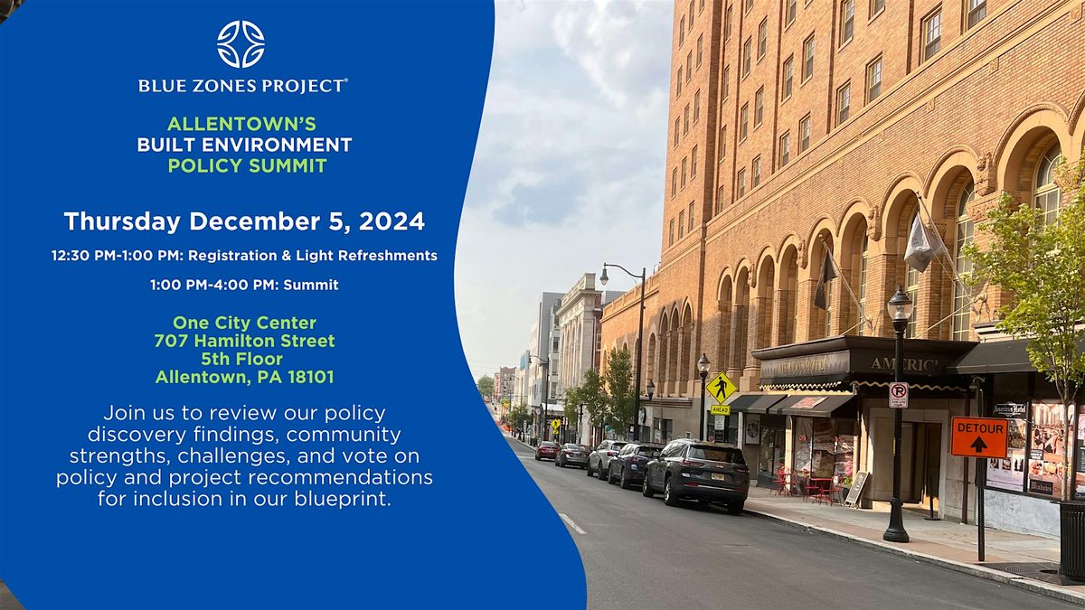 Allentown's Built Environment Summit