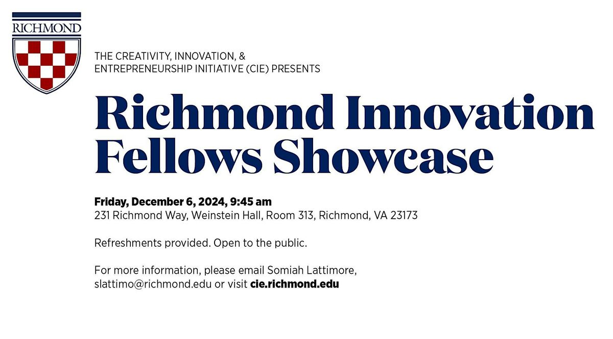 2024 Richmond Innovation Fellows Showcase