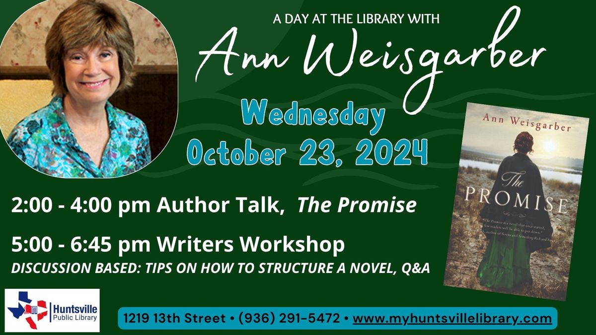 Author Talk: Ann Weisgarber\u2013 The Promise