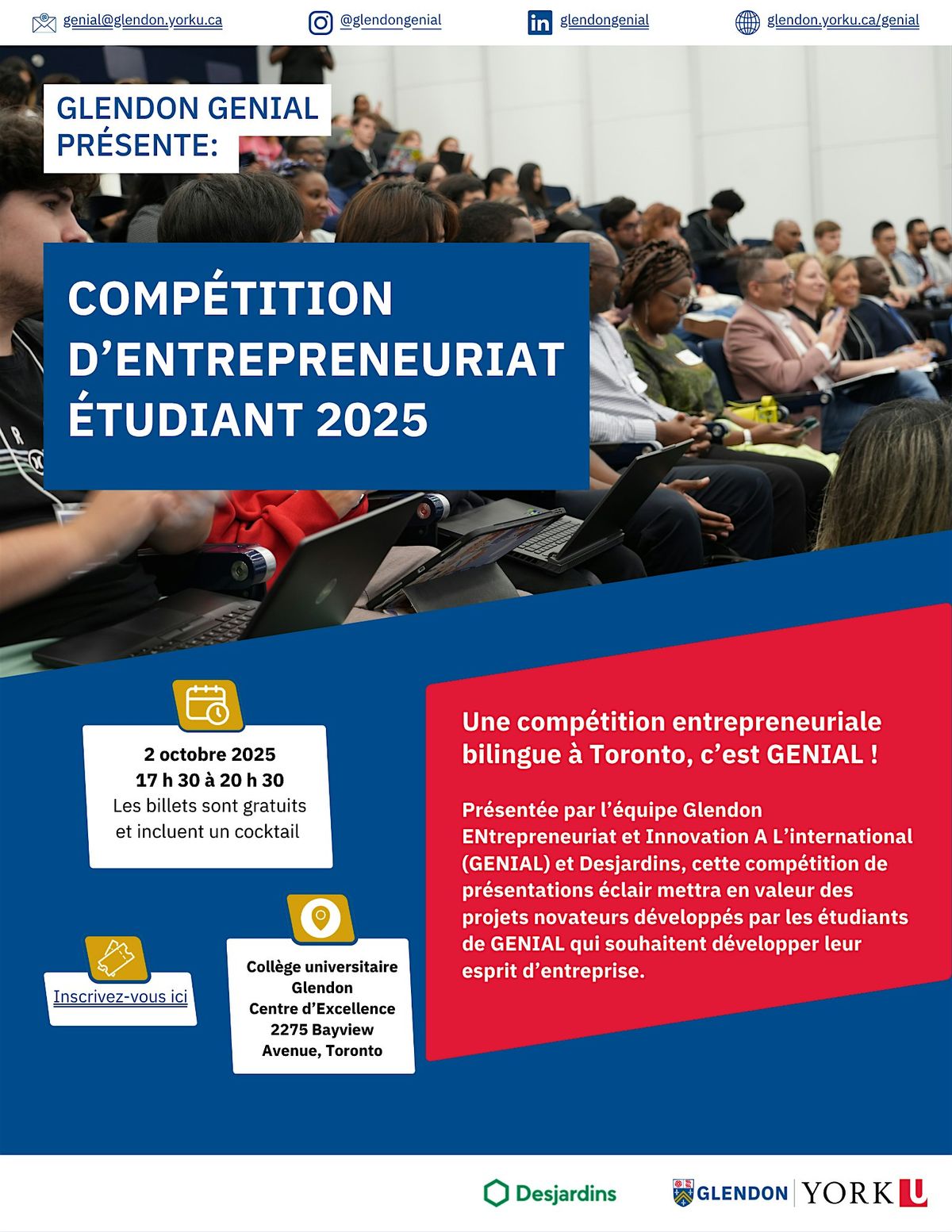 Comp\u00e9tition d'entrepreneuriat \u00e9tudiant | Student Entrepreneur Competition