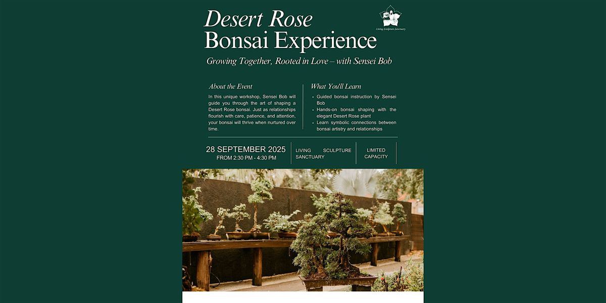 Family Tree Bonsai Experience with Sensei Bob