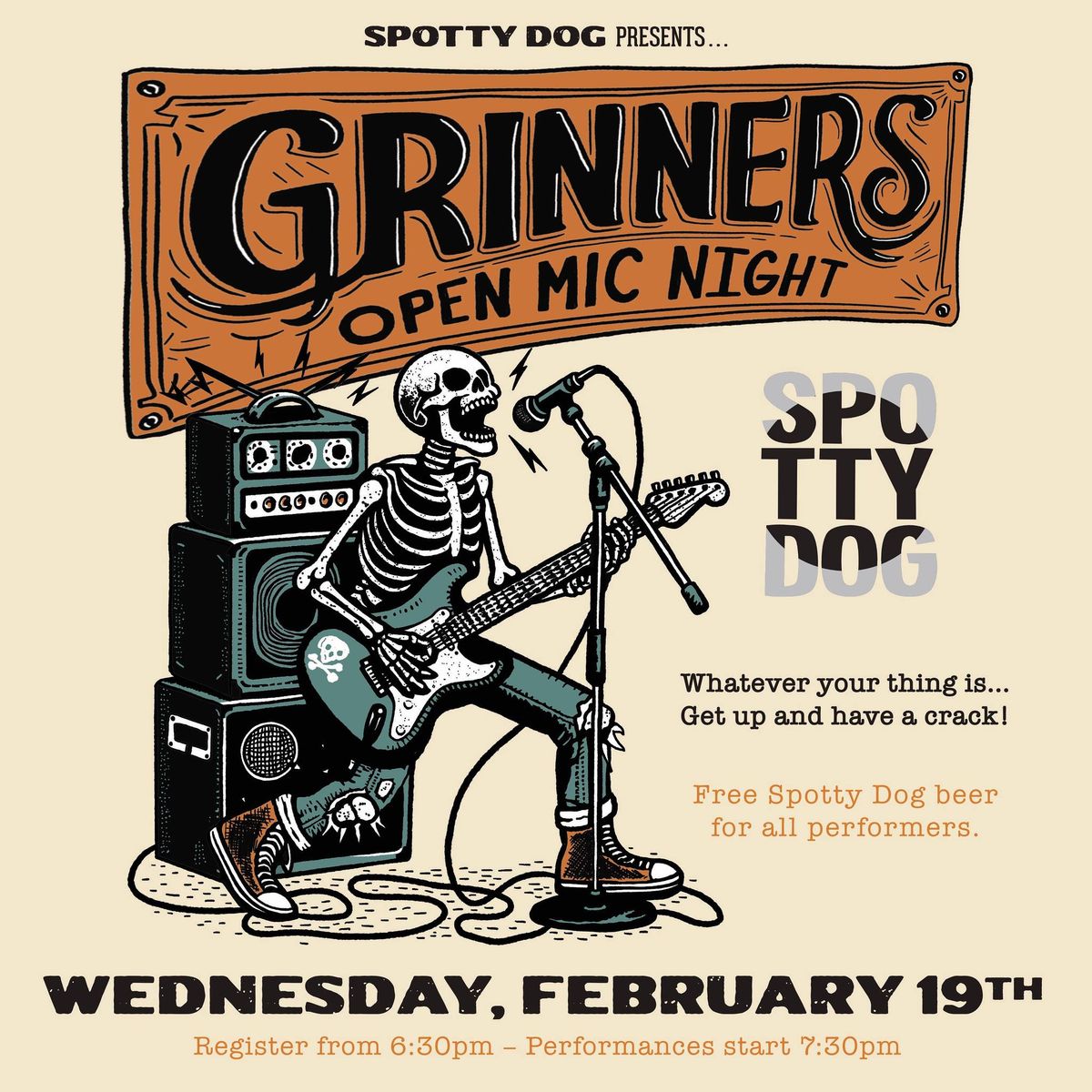 Grinners Open Mic Night 