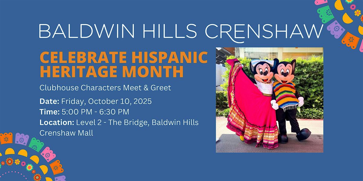 Hispanic Heritage Month Clubhouse Characters Meet & Greet
