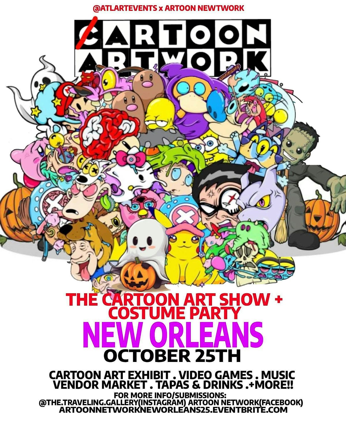 ARTOON NETWORK : The Cartoon Art Show + Costume Party : New Orleans