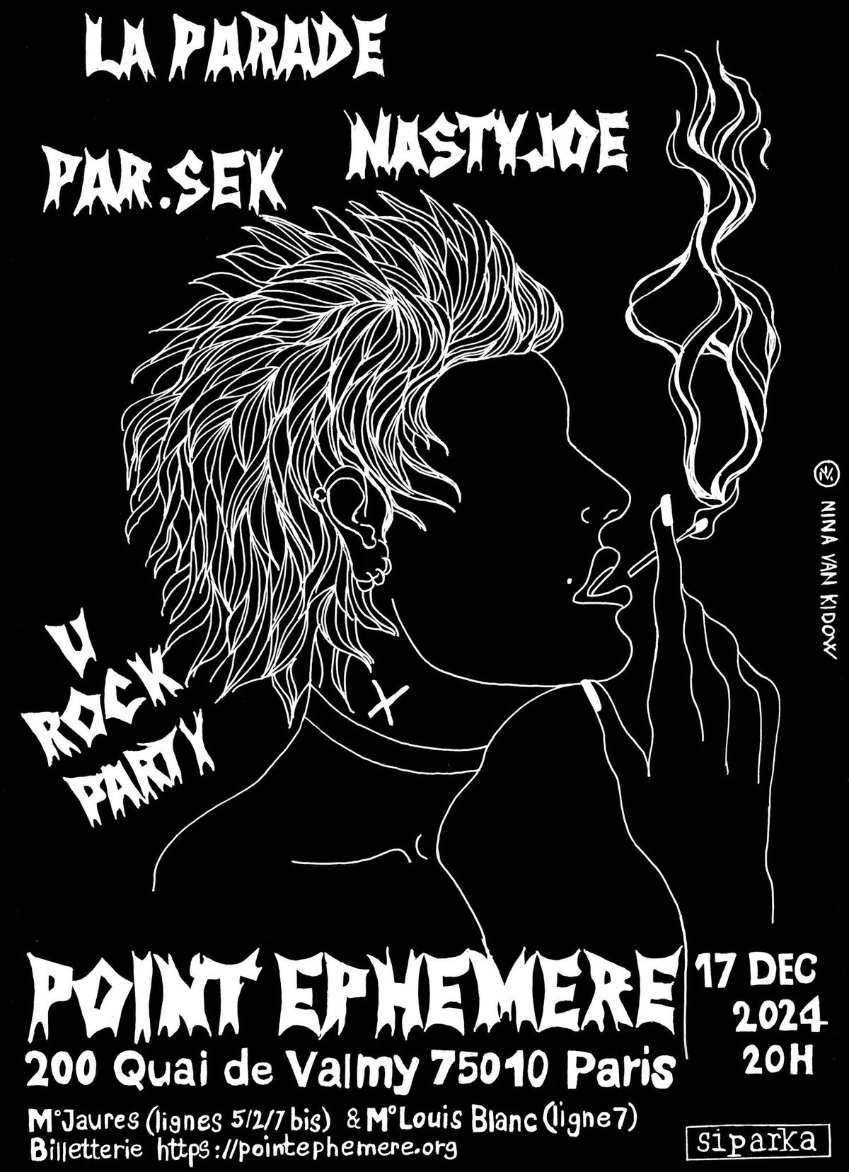 U Rock Party #4 | Le Mardi 17.12 \u00e0 partir de 20h \u00e0 Point \u00c9ph\u00e9m\u00e8re