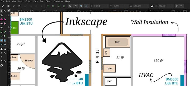 Use Inkscape to Design Your Space