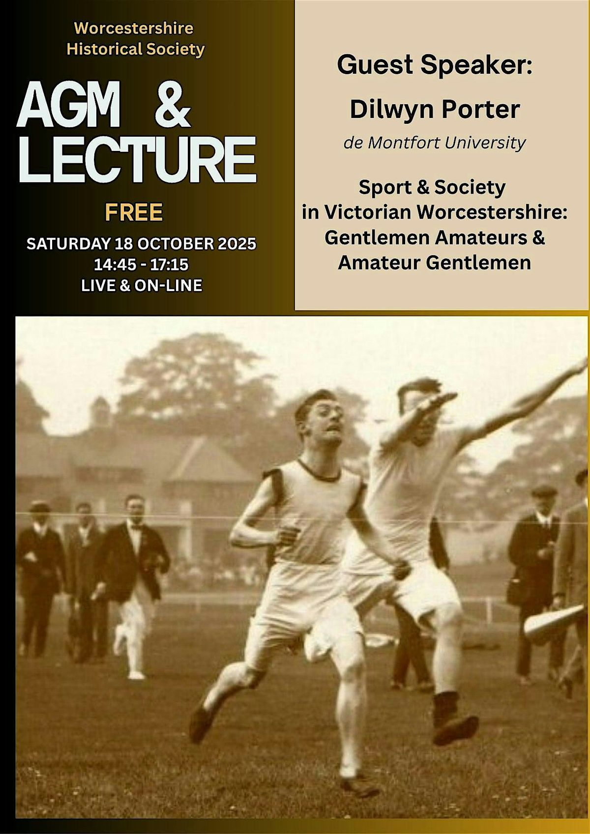 In-Person Attendance at AGM & Guest Lecture
