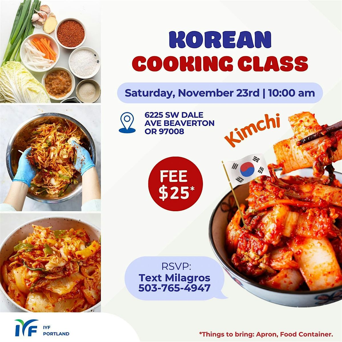 Korean Cooking Class