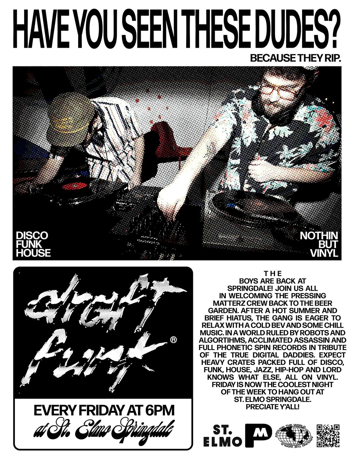 Draft Funk DJs - Every Friday at St. Elmo