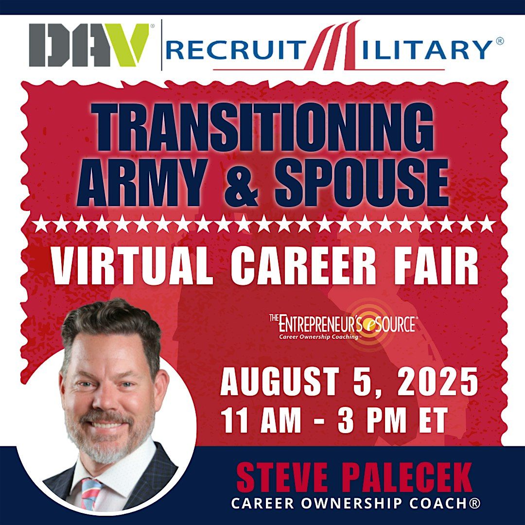 Transitioning Army & Spouse Virtual Career Fair