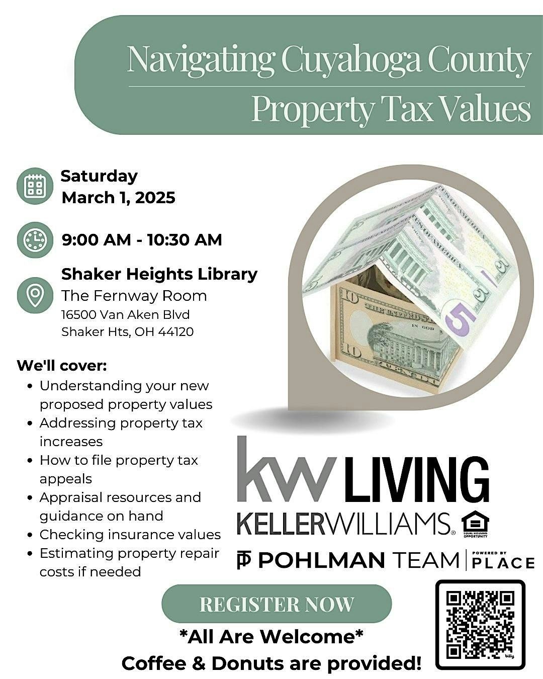 Navigating new property tax values . A FREE Workshop of resources & answers