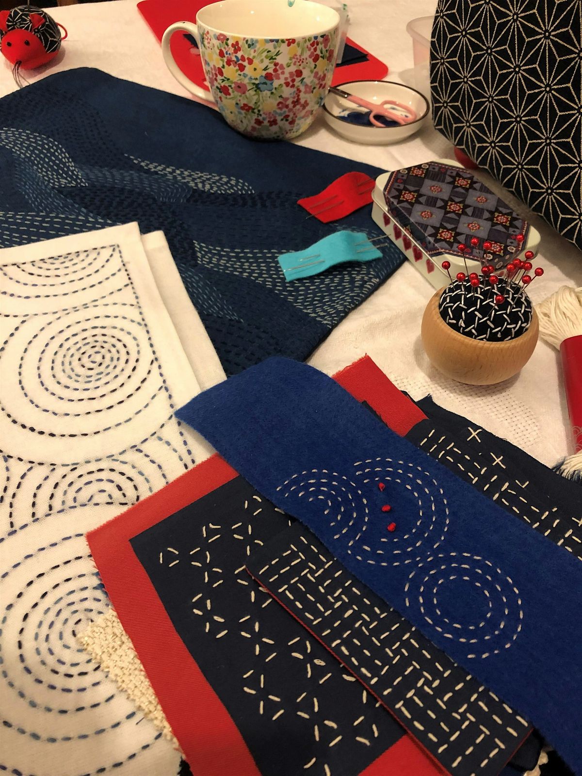 Sashiko Inspired Stitching