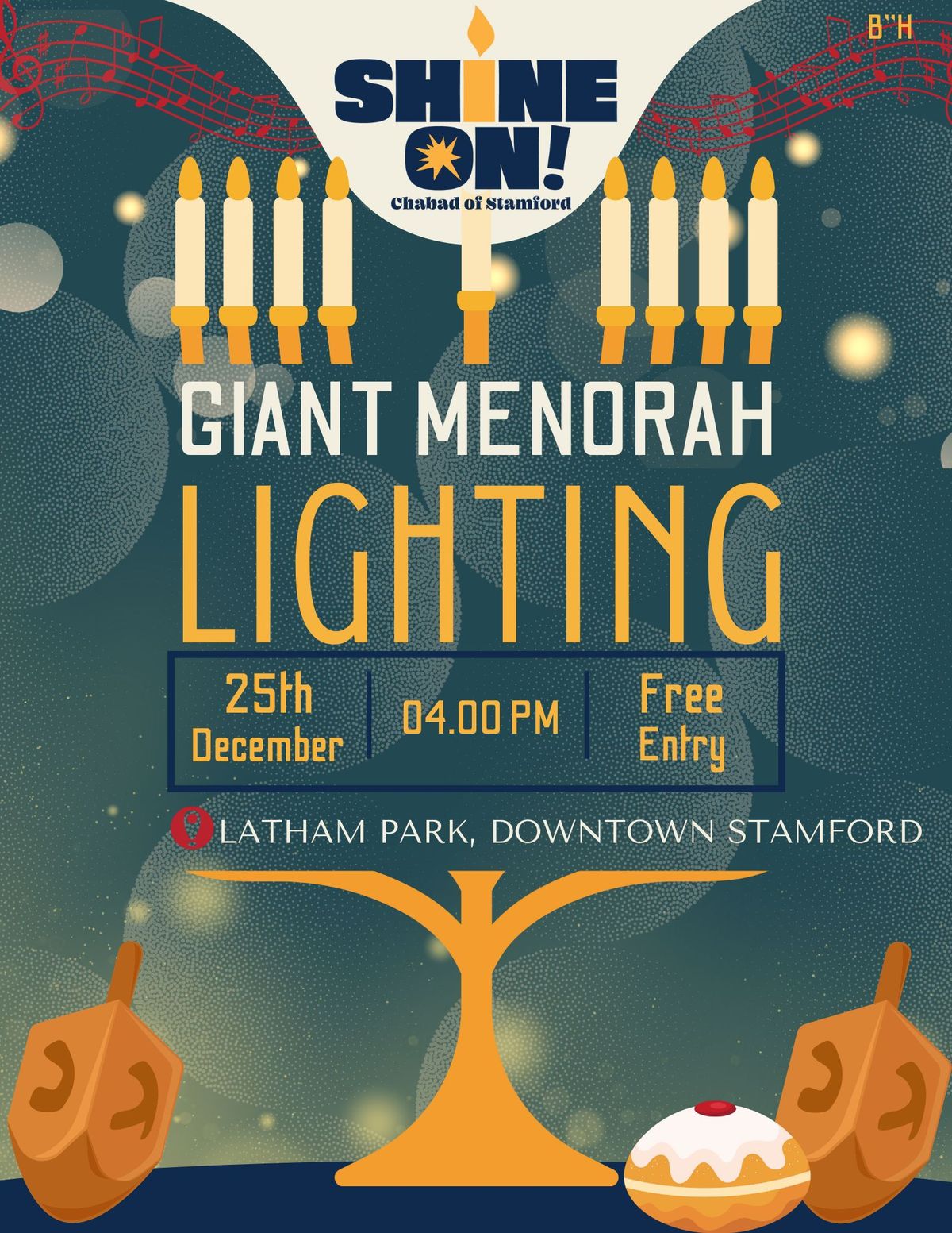 Giant Menorah Lighting at Latham Park