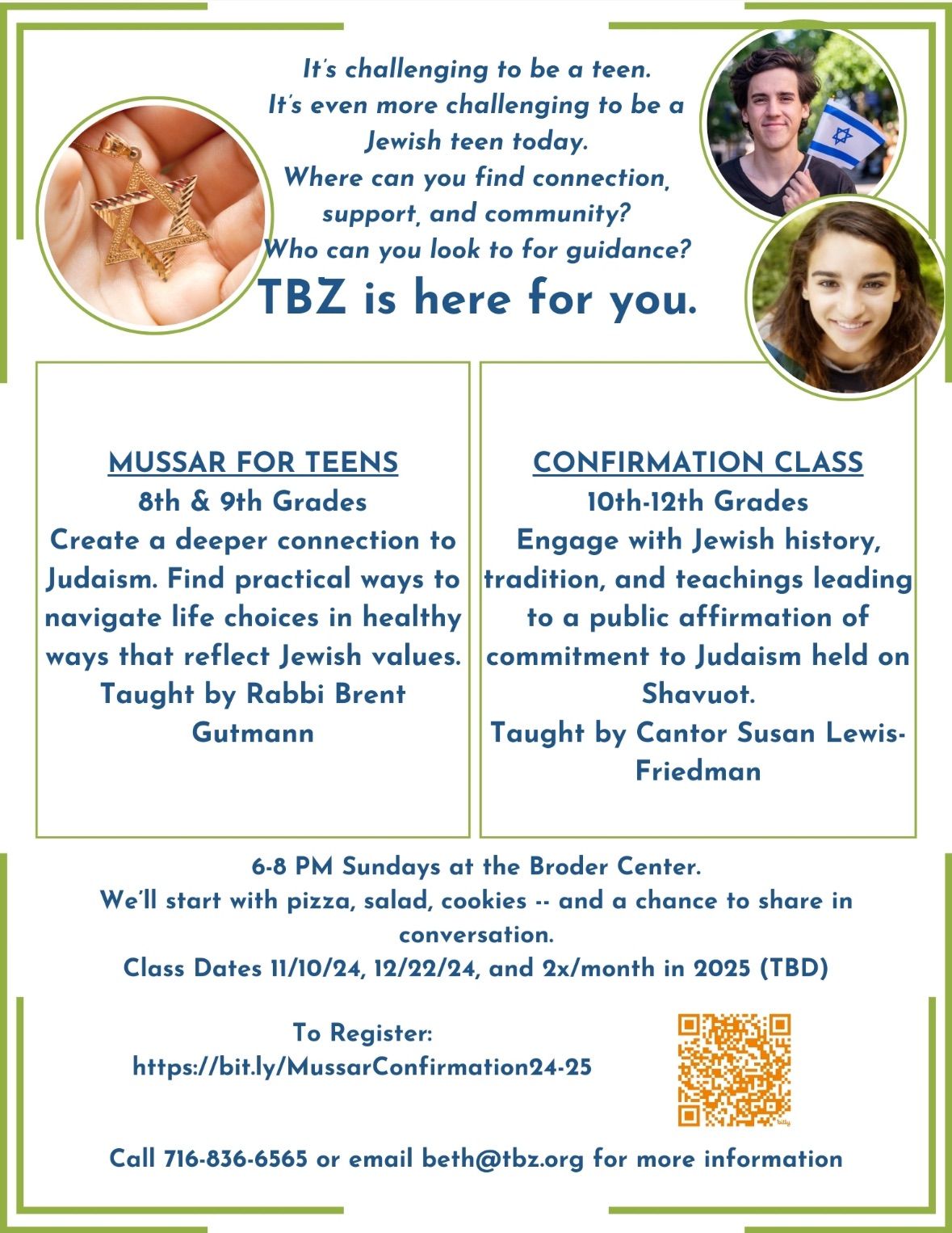 Mussar & Confirmation Class