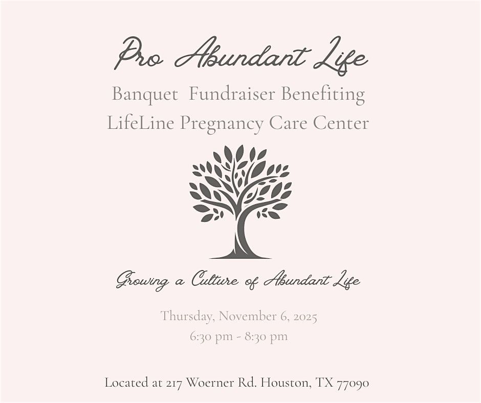 Pro Abundant Life Banquet