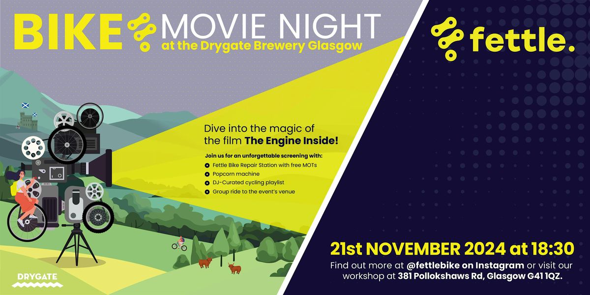 Fettle Bike Repair Presents Bike Movie Night at the Drygate Brewery Glasgow