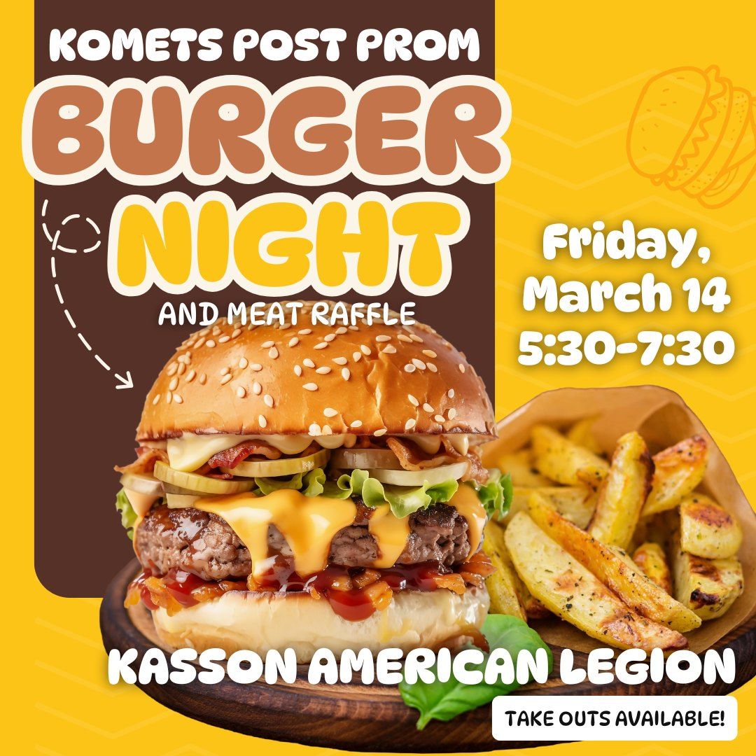 KoMets Post Prom Burger Night at the Legion