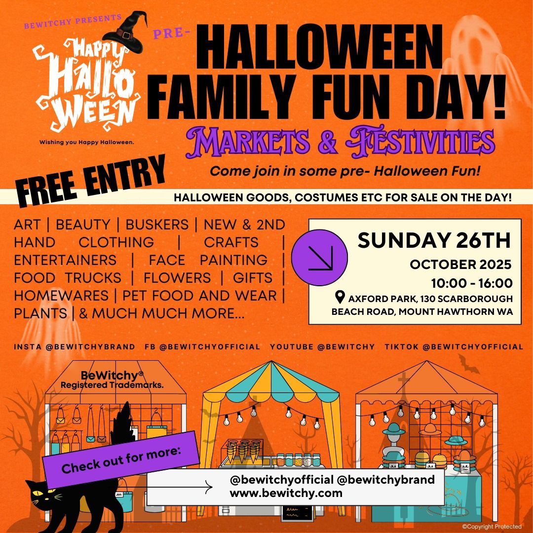 HALLOWEEN FAMILY FUN DAY MARKETS by BeWitchy