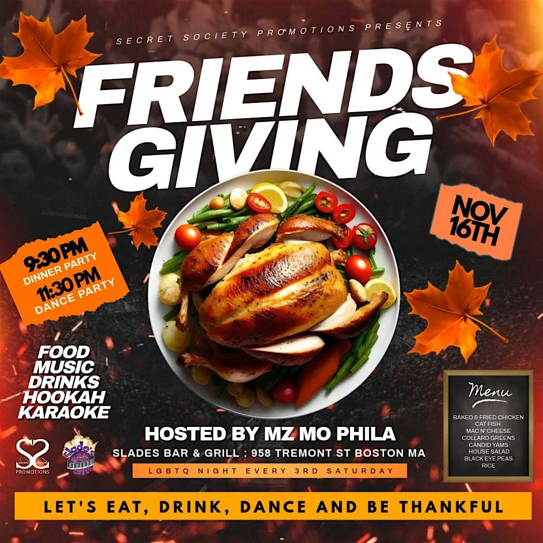 Society Saturdays : FriendsGiving  (LGBTQ+ Night)