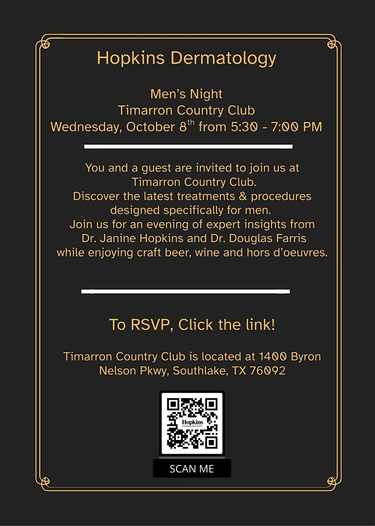 Refined & Refreshed: Men\u2019s Night with Hopkins Dermatology