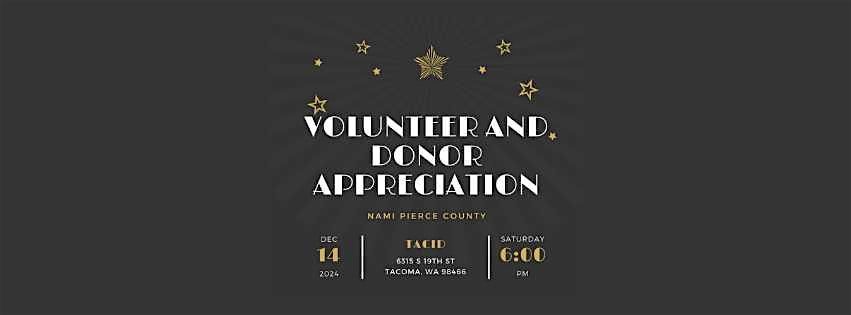 Volunteer and Donor Appreciation Night