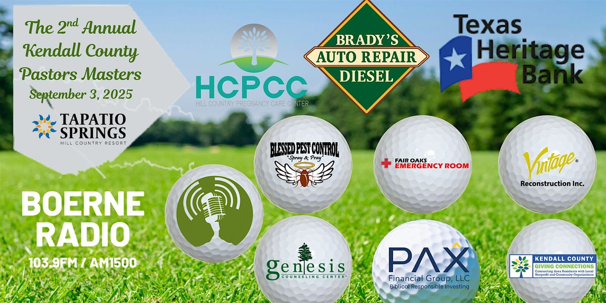 Boerne Radio's Pastors Masters Golf Tournament