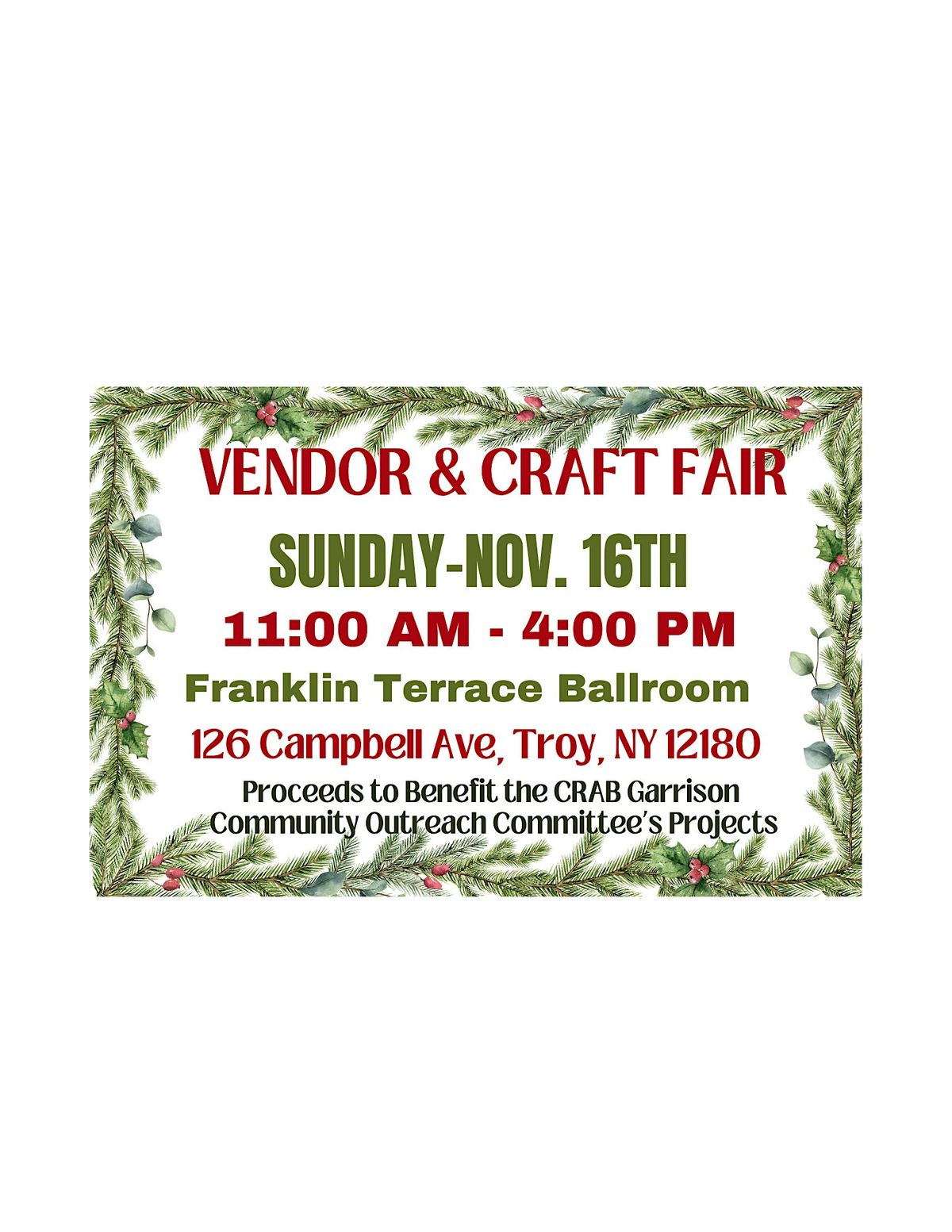 Holiday Vendor & Craft Fair