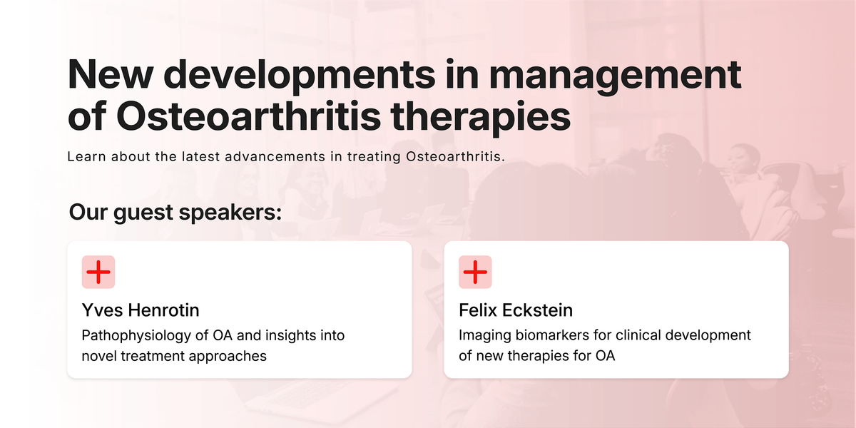 New developments in management of Osteoarthritis therapies