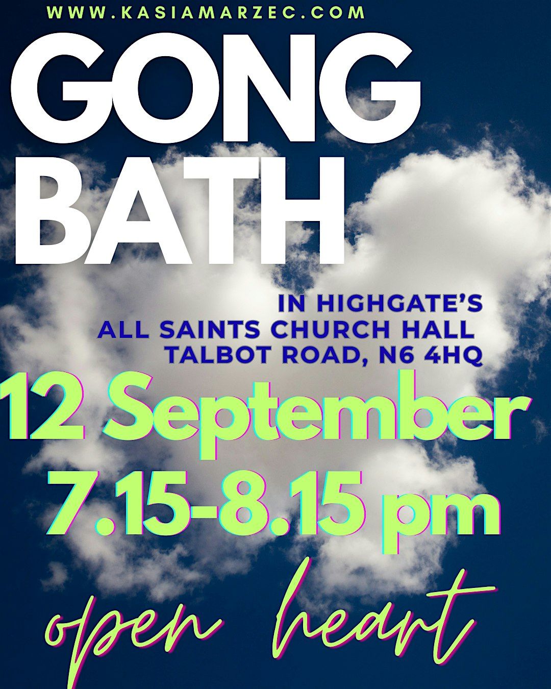 Gong Bath in Highgate's All Saints Church Hall