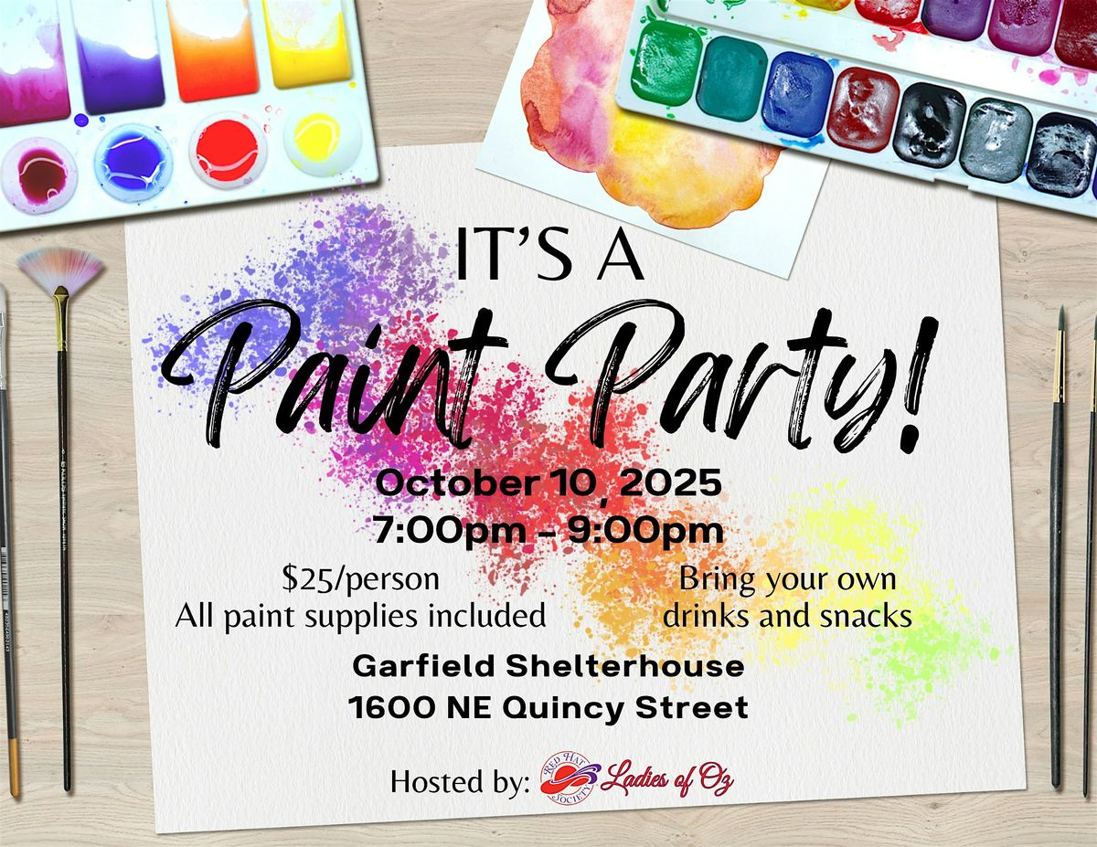 It's A Paint Party!!