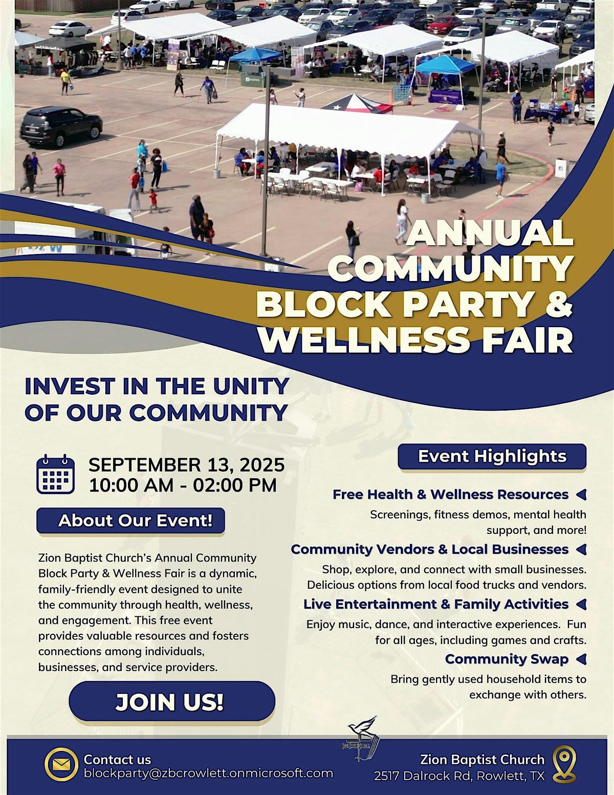 Annual Community Block Party & Wellness Fair