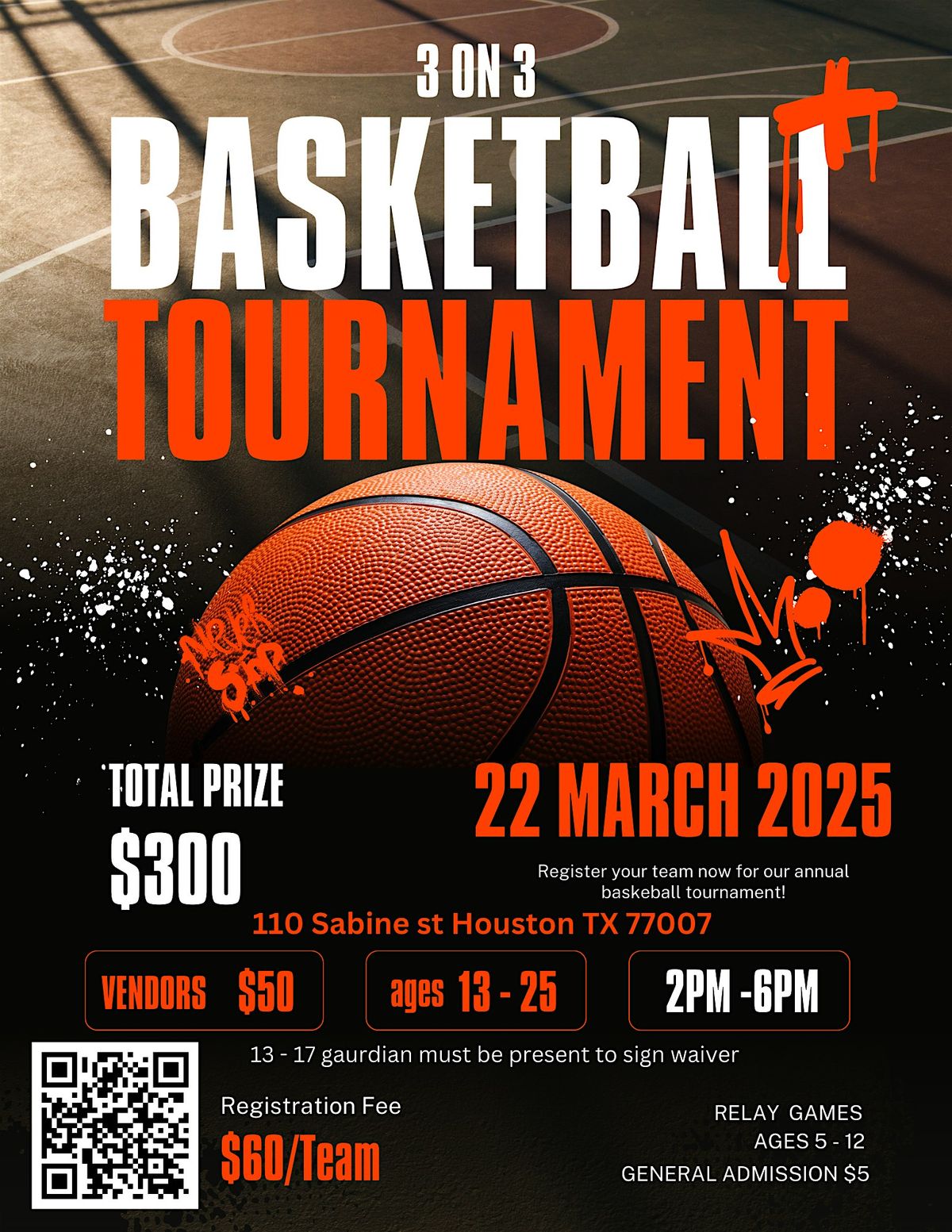 3 on 3 Basketball Tournament by IGNITE ministry