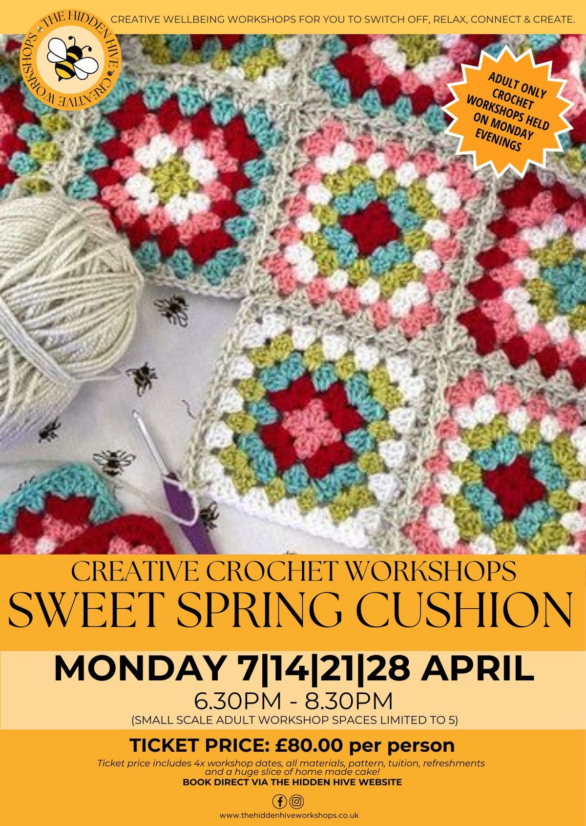 \ud83d\udc90\ud83c\udf6dSWEET SPRING CROCHET CUSHION \ud83c\udf6d\ud83d\udc90 (MONDAYS)