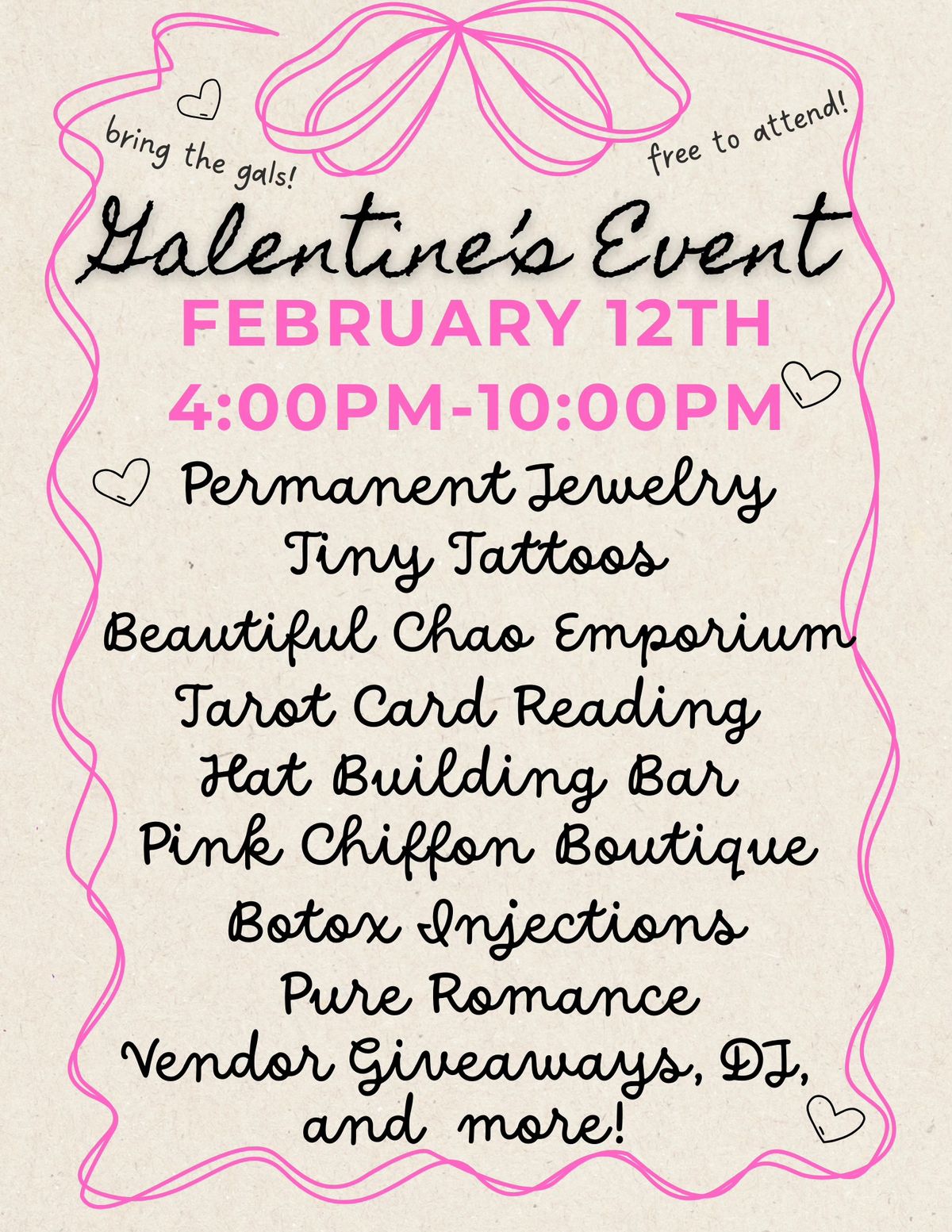 Galentine's Event