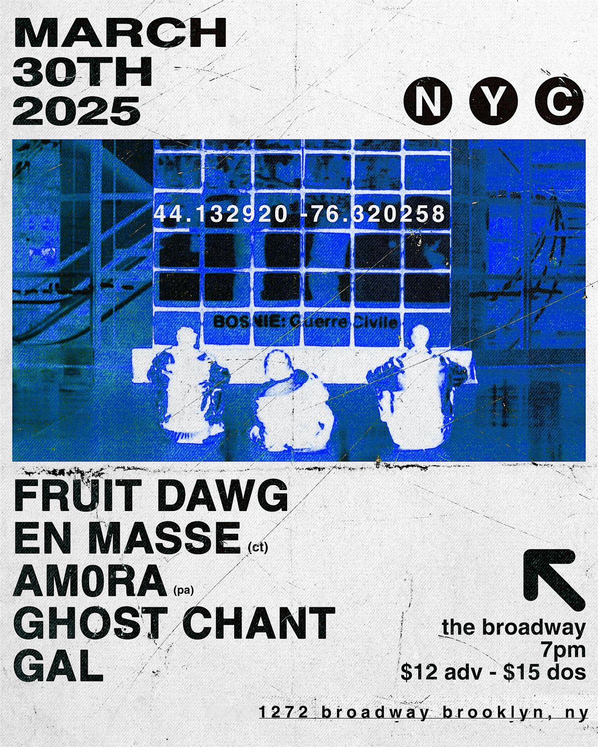 Fruit Dawg w\/ En Masse, Am0ra, Ghost Chant + Gal