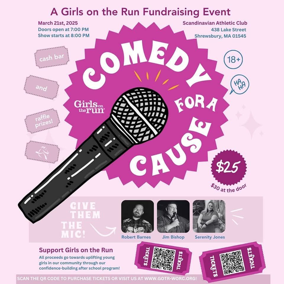 Comedy FUNdraiser: Girls on the Run Worcester County