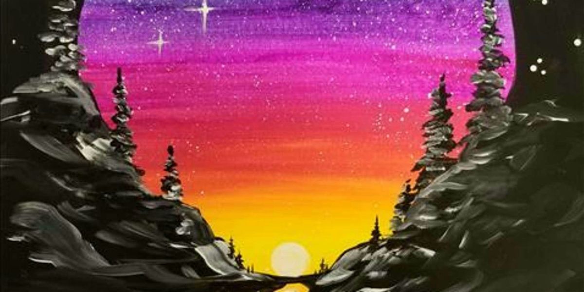 Twinkling Sunset - Paint and Sip by Classpop!\u2122